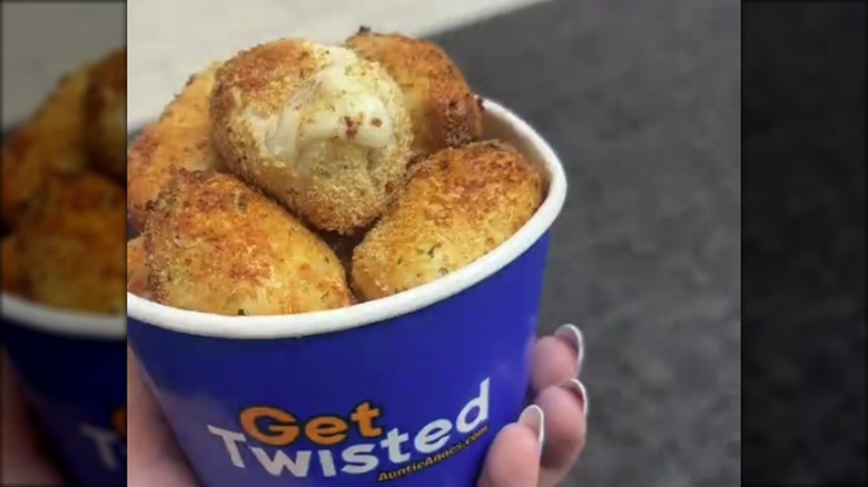 Container of Auntie Anne's pretzel nuggets