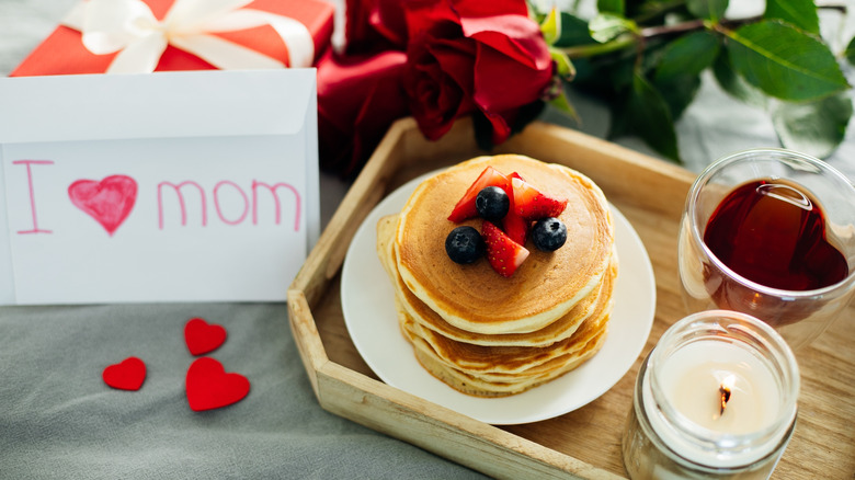 A Mother's Day breakfast tray