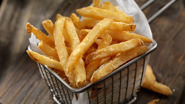 basket of crispy french fries