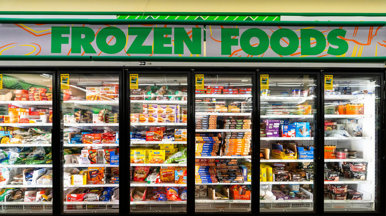 dollar tree frozen food case