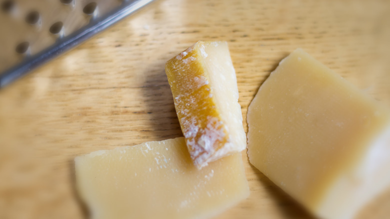 chunks of Parmesan rind