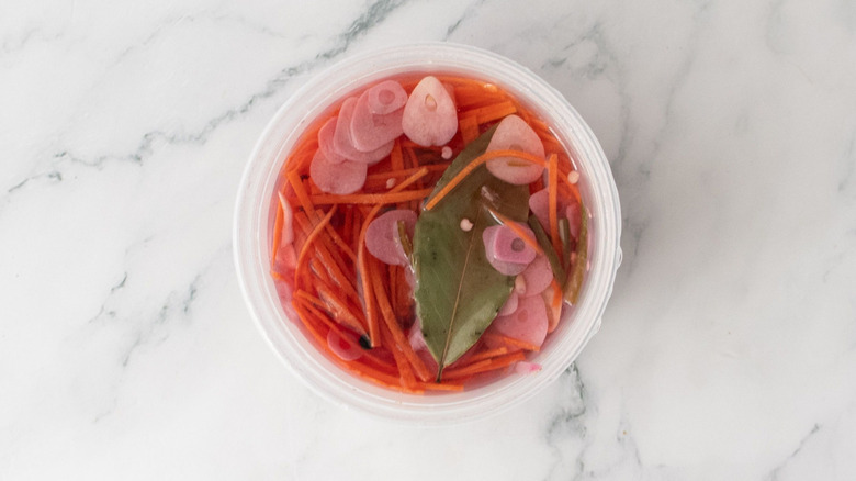 Escabeche in container