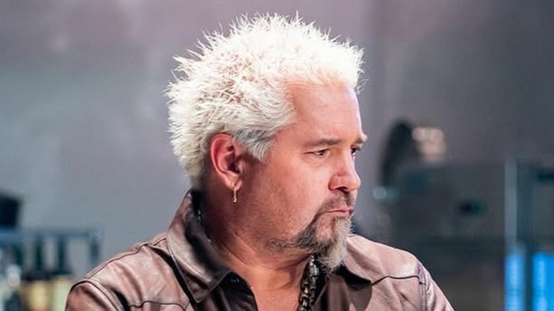 Guy Fieri looking pensive