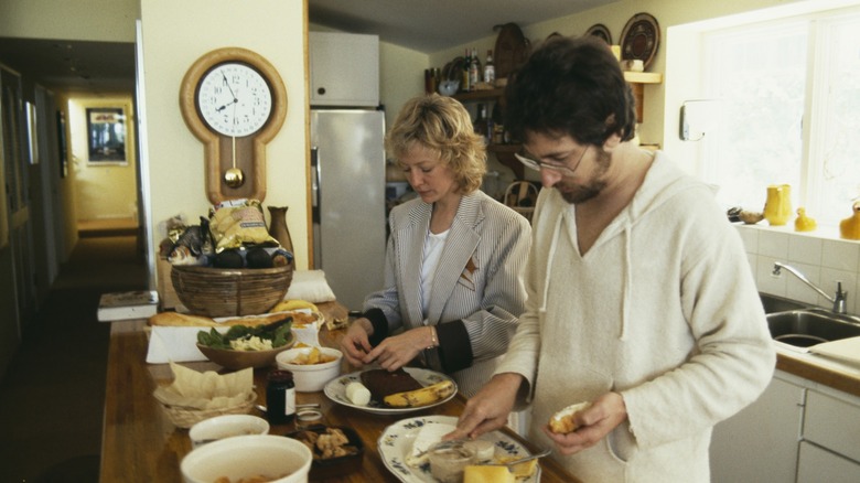 steven spielberg in his 1980s kitchen