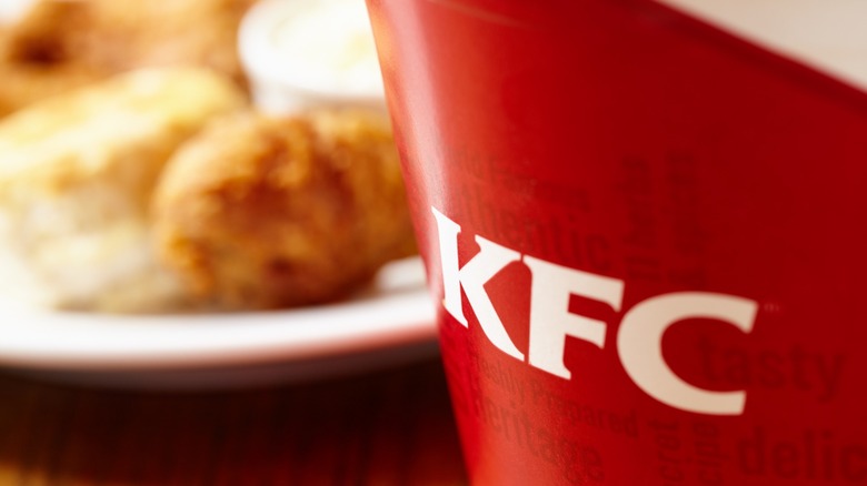 kfc bucket with meal