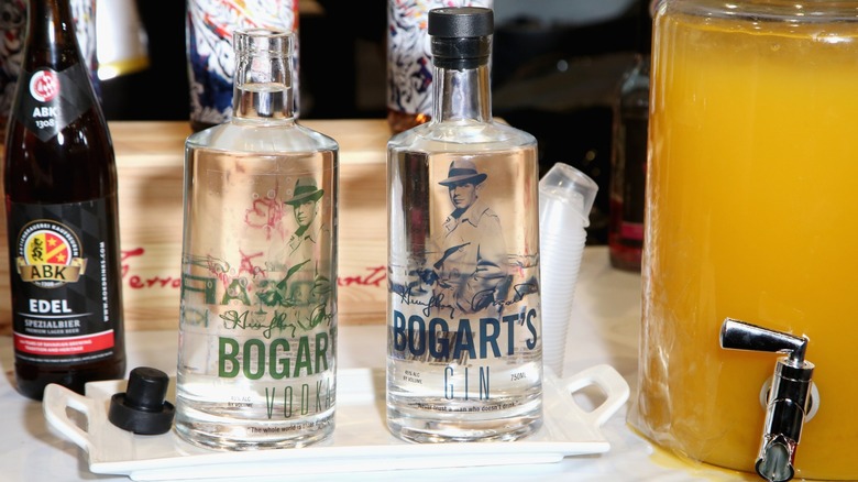 two bottles of bogart's spirits on a tabletop