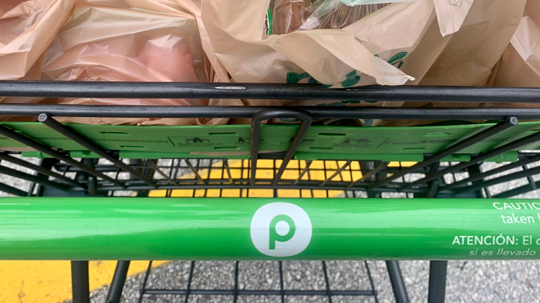 Publix grocery card handle closeup
