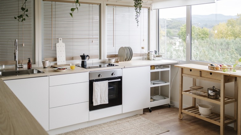 elegant kitchen with simple, functional decor
