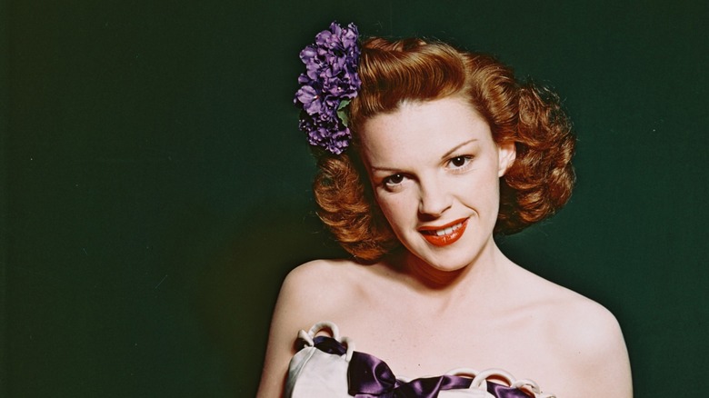 judy garland as a young woman, colorized photo