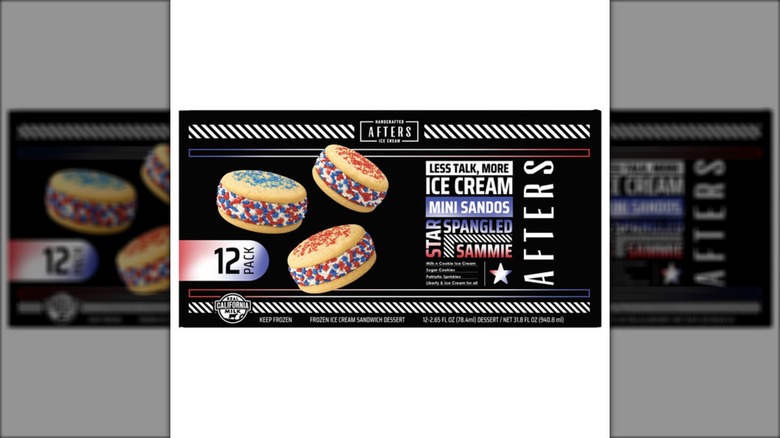 black box of ice cream sandwiches with sprinkles