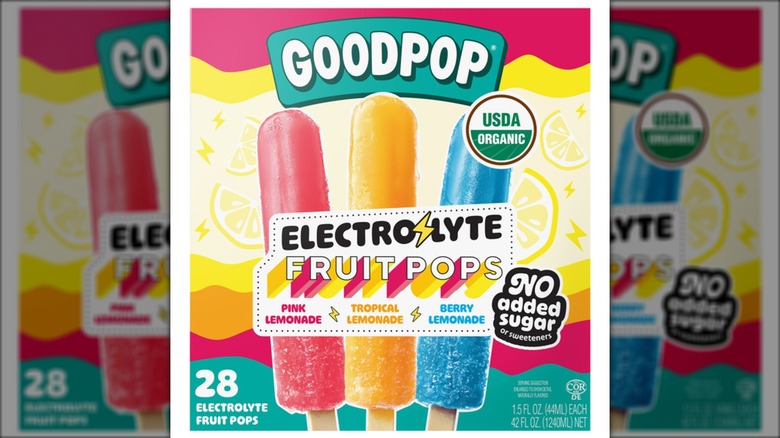colorful box of electrolyte popsicles