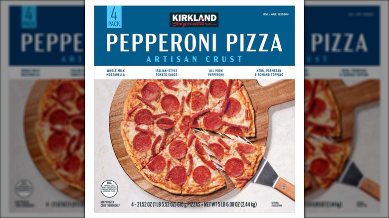 bulk box of kirkland frozen pizzas