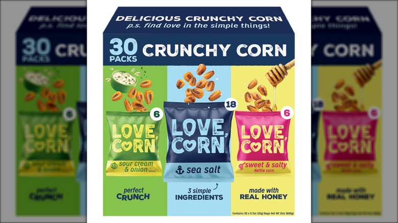variety pack of crunchy corn snacks