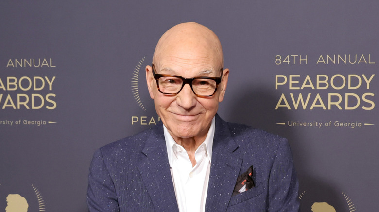 patrick stewart on the red carpet