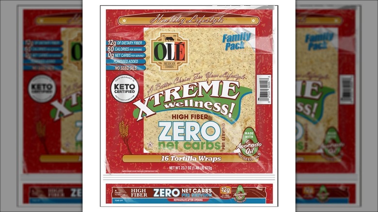 no carb tortillas in red package