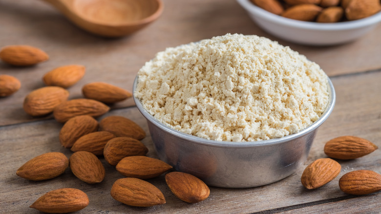 bowl of almond flour