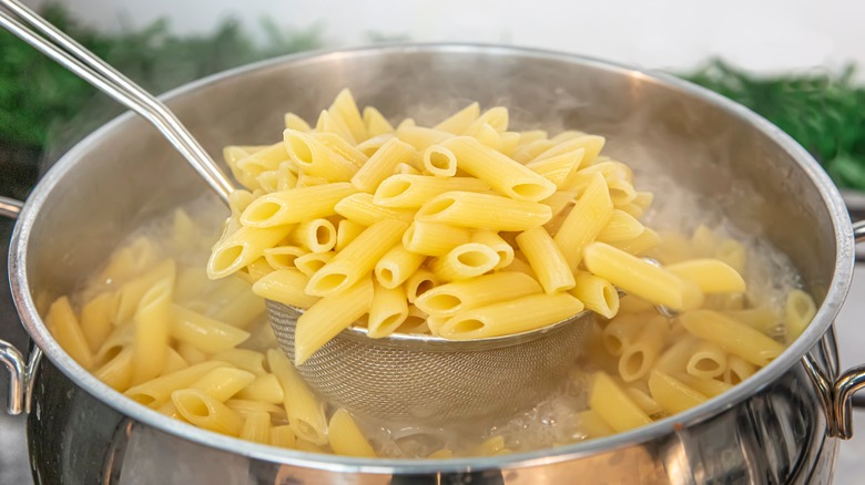 cooking penne pasta