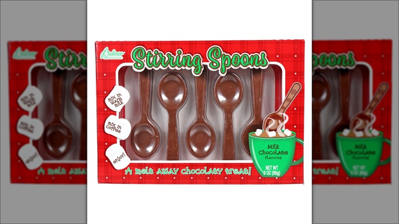 A set of Palmer chocolate stirring spoons in their packaging
