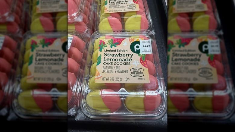 pink and yellow lemonade cookies at publix