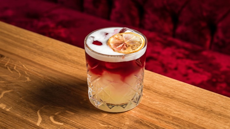New York Sour on a table