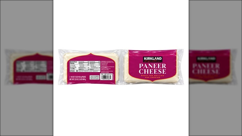 twin pack of paneer cheese in purple package
