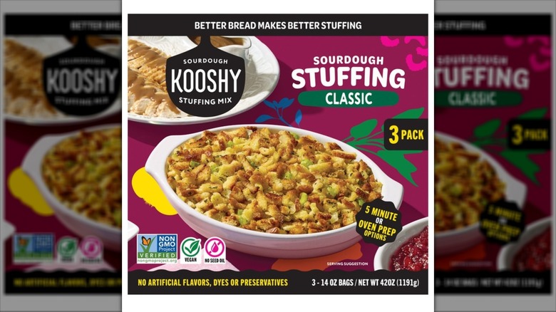 purple box of stuffing mix megapack