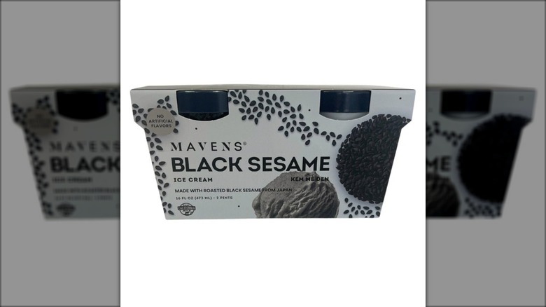 twin pack of black sesame ice cream pints