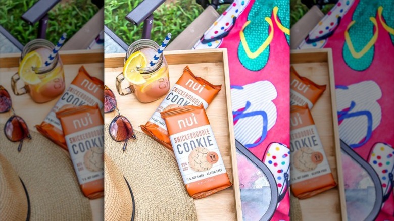 Nui cookies on a beach/picnic set-up