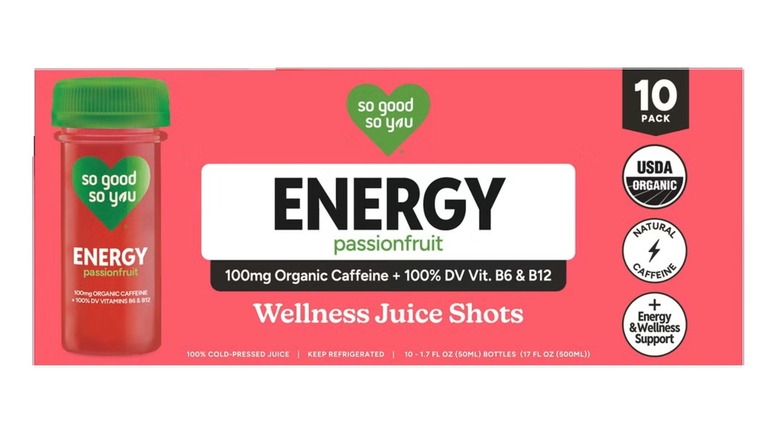 So Good So You Organic Energy Wellness Juice Shots