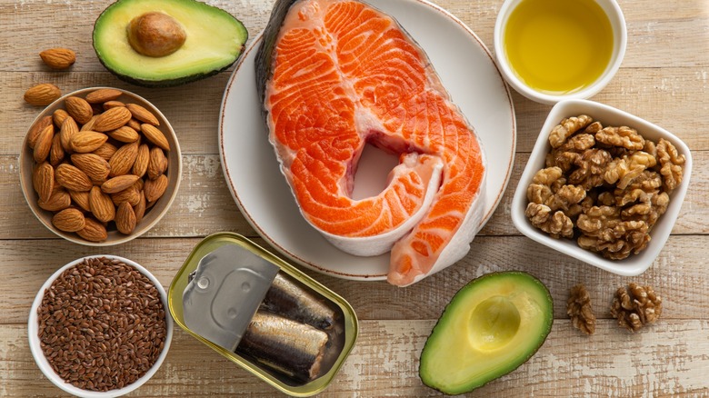 foods high in omega-3 situated on a table