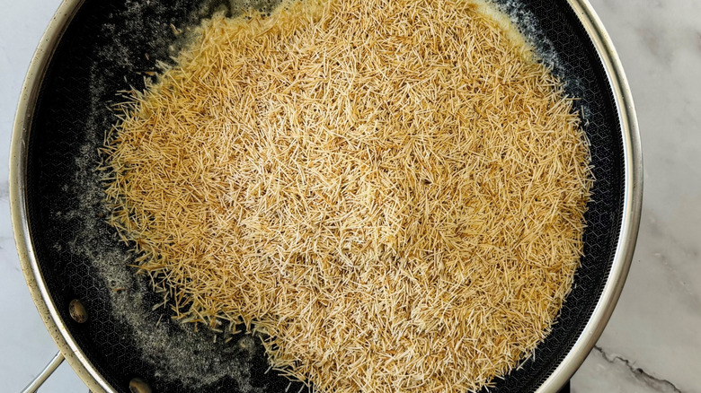 Kataifi in large pan