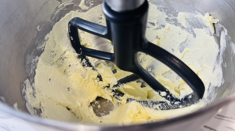 butter in a stand mixer