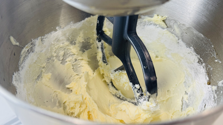 butter in a stand mixer