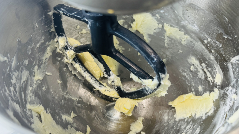 butter in a stand mixer
