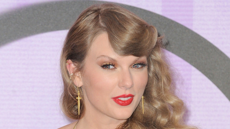 A close-up of Taylor Swift