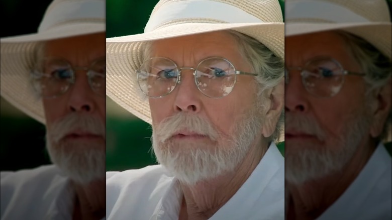 Prue Leith dressed as Richard Attenborough in Jurassic Park