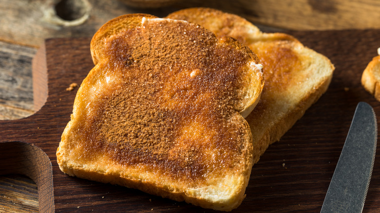 cinnamon toast on board