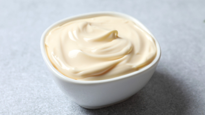 Bowl of mayonnaise