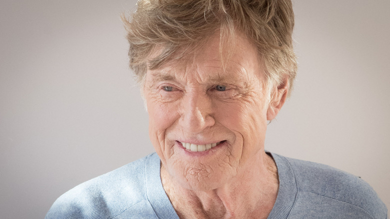 Robert Redford smiling, 2019.