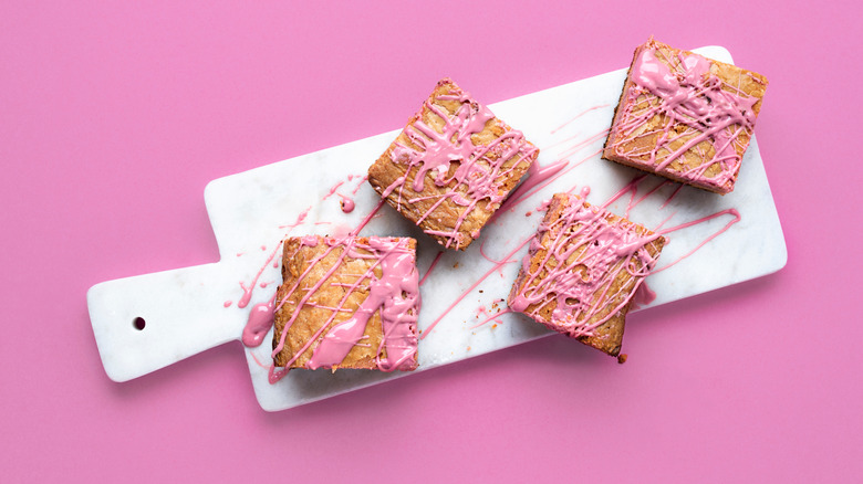 Ruby chocolate brownies