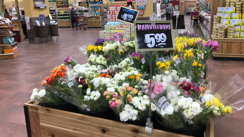 flowers at Trader Joe's