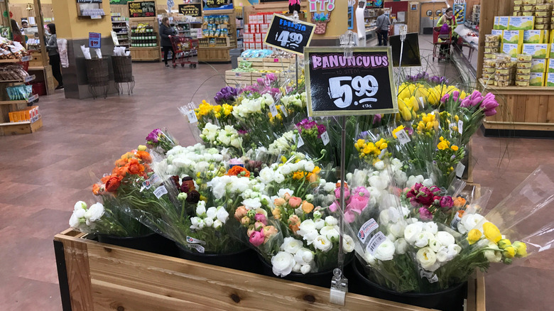 flowers at Trader Joe's