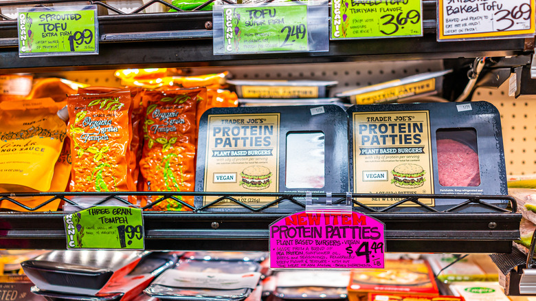 price signs at Trader Joe's