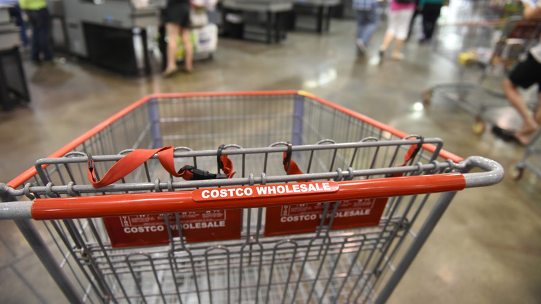 A Coscto shopping cart