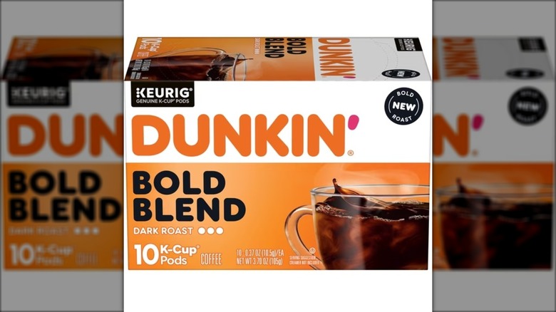 dunkin k cups in orange box