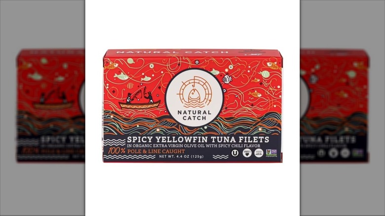 tinned tuna in red box