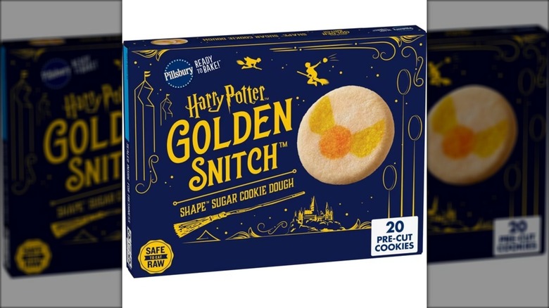 blue box of harry potter cookies