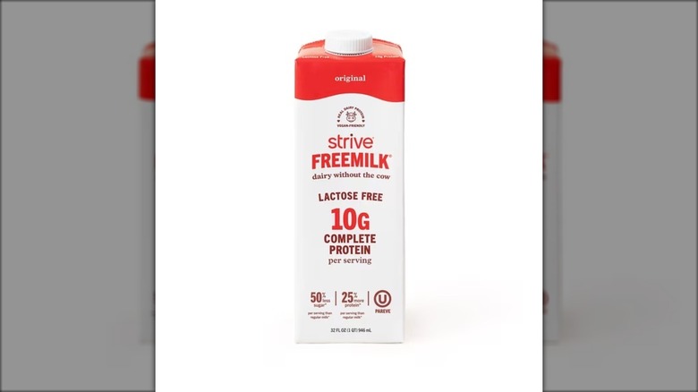 carton of lactose-free milk