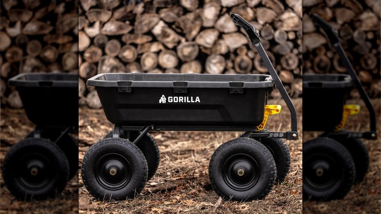 Gorilla Heavy Duty Poly Yard Dump Cart