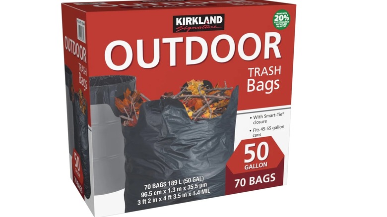 Kirkland Signature 50-gallon outdoor trash bags